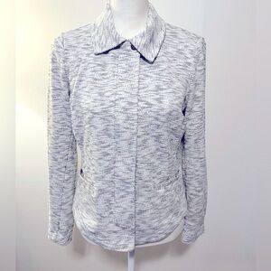 Cabi Neo Jacket Blazer Moto Style 5102 Heather Gray Size Medium